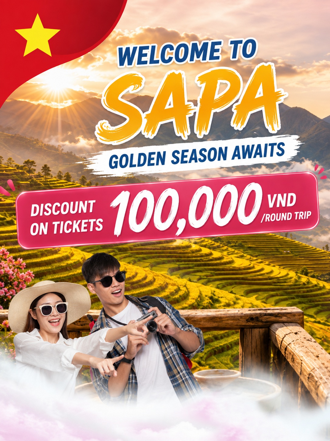 SAPA IN AUGUST: Golden Rice Terraces, Cool Weather & 200K VND Discount!