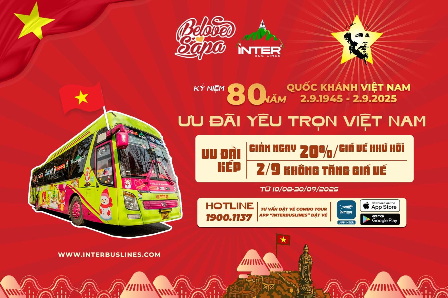 ƯU ĐÃI THÁNG 9 – YÊU TRỌN VIỆT NAM